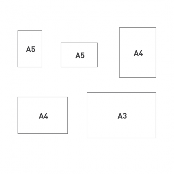 Cadre d'affichage format A5 et A4 FLAP